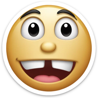 Embarrassed face emoji sticker