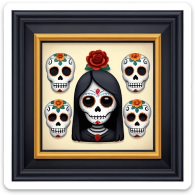 Day o the death, missing people, hereditary movie, museum sticker