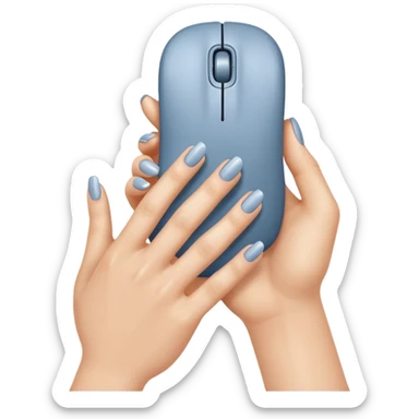 the hand clicking the mouse sticker