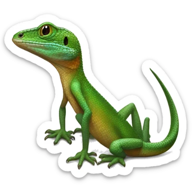 Common Puerto Rican ameiva ground lizard sticker