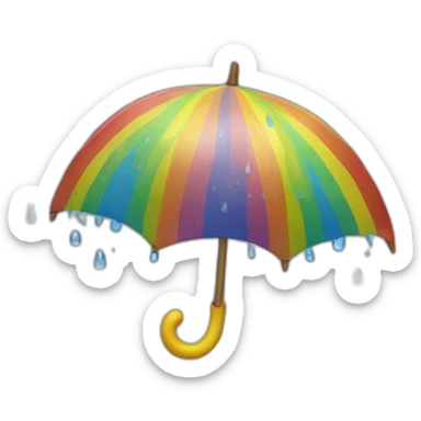 Lluvia arcoiris sticker