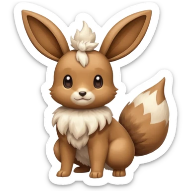 Lopunny-Buneary-Eevee-fusion (full body) sticker