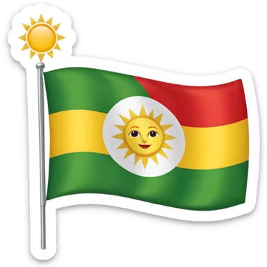Create emoji Kurdistan flag  sticker
