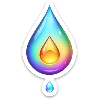 A drop of oil sticker