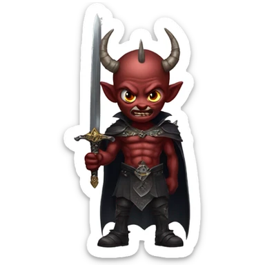 Demon Lord wth Sword  sticker