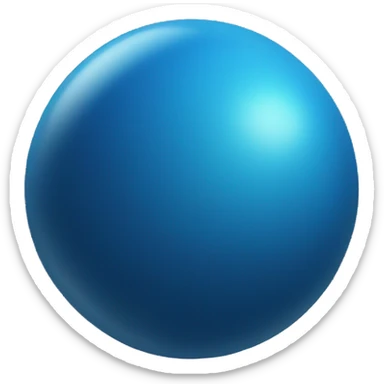 blue sphere sticker