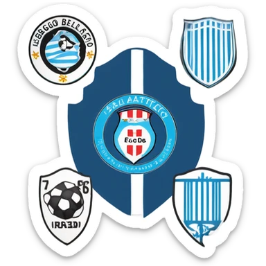 Escudo del club atletico belgrano de argentina sticker
