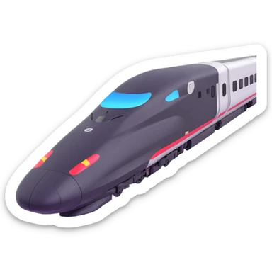 high speed bullet train sticker