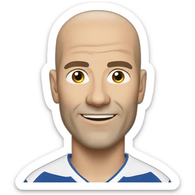 zinedine zidane sticker