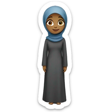A muslim girl in love sticker
