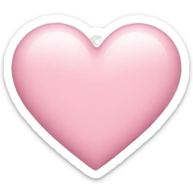 light pink heart sticker
