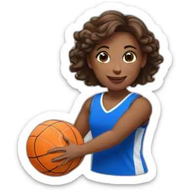 Une princesse qui joue au handball sticker