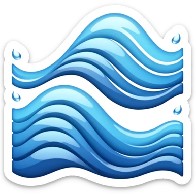 spell out the word wavy sticker