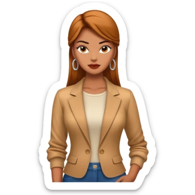 Modelo fashion estilo Mujer gigante sticker