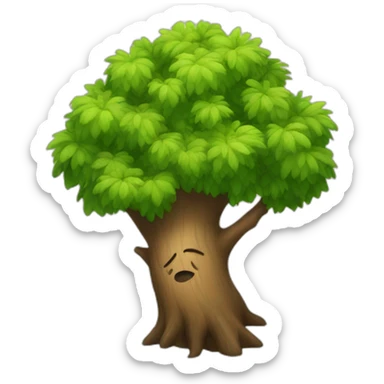 Hug tree sticker