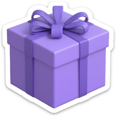 A lavender gift present for a woman sticker