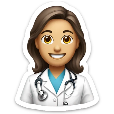 une chouette infirmière sticker