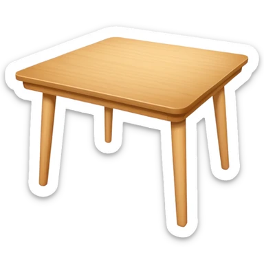 make a empty table, white sticker