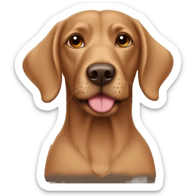 Brown labra doodle  sticker