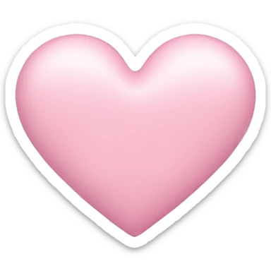 Pastel pink heart sticker