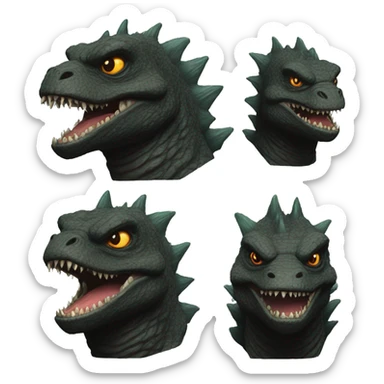Godzilla gyatt sticker