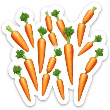 Shining carrot  sticker