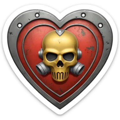 Death Korps Of Krieg love heart sticker