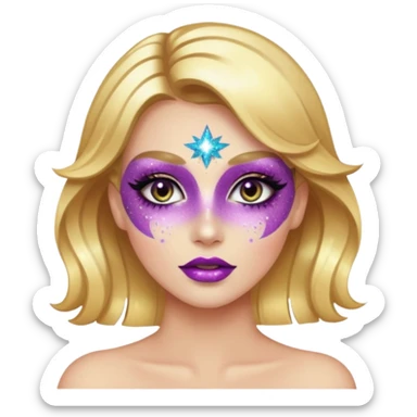 Glitter killer sticker