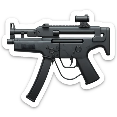 Simple mp5 no stock no scope sticker