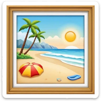 Beach sticker