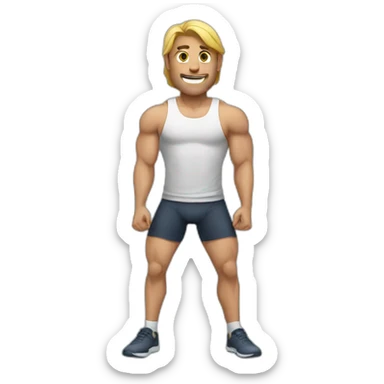 Gym guy sticker