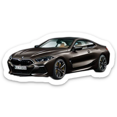 black bmw m8 sticker