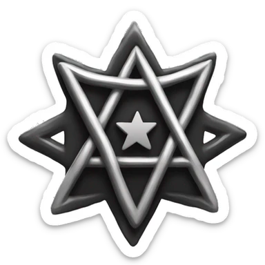 Black Heartagram sticker