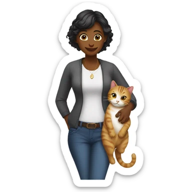 Cat mommy sticker