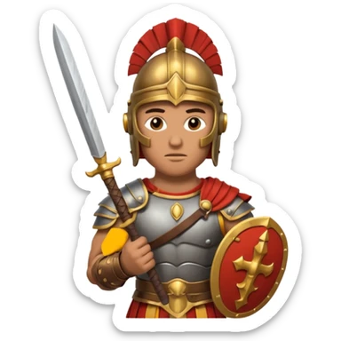 Roman Gladiator front sticker