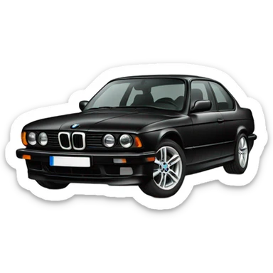 black bmw sticker
