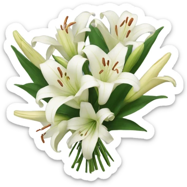 Bouquet of lilies sticker