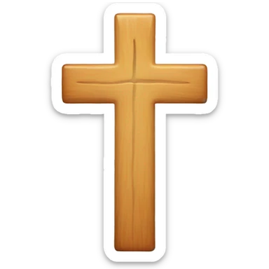 a cross mixed with a J sticker