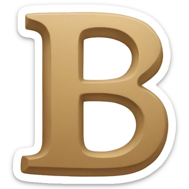 letter "b" sticker