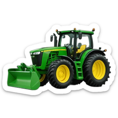 John deere trator sticker
