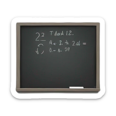 school blackboard sticker