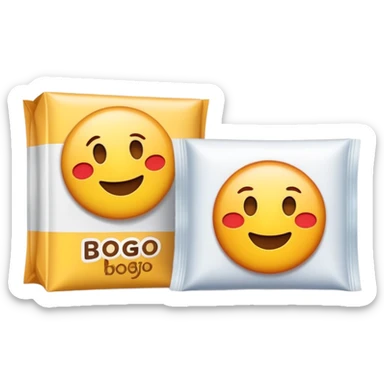 Buy One Get One Free, BOGO offer, two products for the price of one sticker