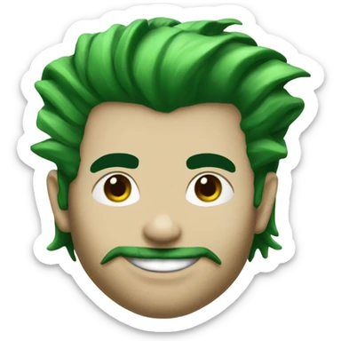 Punk male version of Poison Ivy from Batman sticker