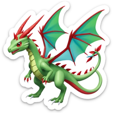 Scyther-Flygon-Salamence-Kyurem-fusion, full body sticker