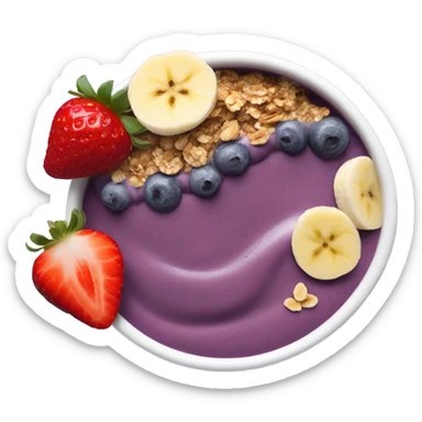 Açaí bowl sticker