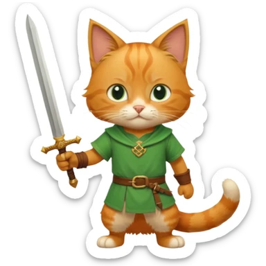 katze als link charakter sticker