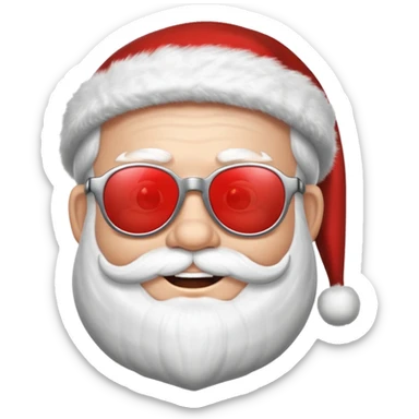 santa claus with shades sticker