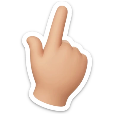 The emoji of raising the ring finger alone sticker