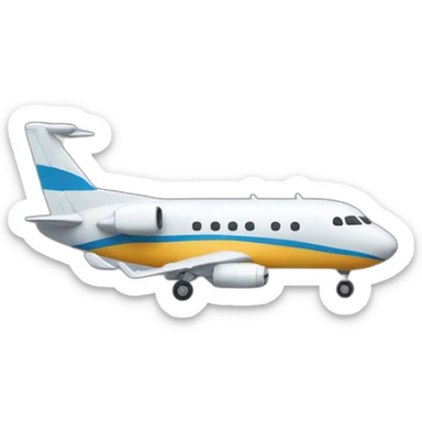 Funny airplane sticker