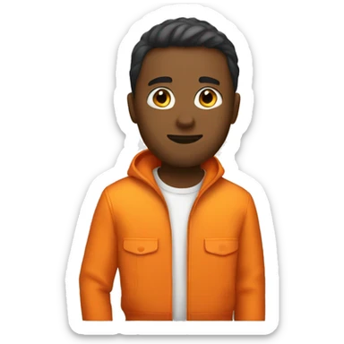 orange jumpsuit sticker